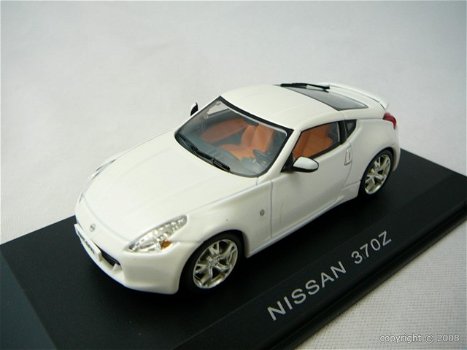 1:43 Norev 420150 Nissan 370 Z 2008 coupe wit - 2