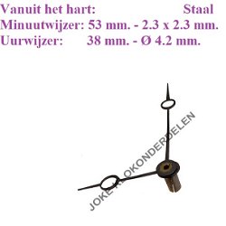 = Wijzers Franse pendule = 48108