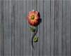 muurdecoratie , bloem , rood , gele bloem - 3 - Thumbnail