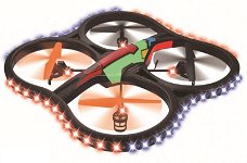 RC Quadcopter Ufo X30 60cm met led verlichting nieuw