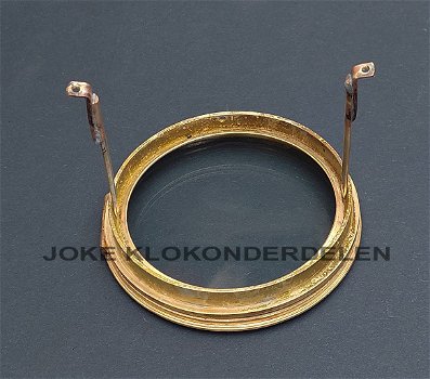 = Franse pendule deur = geslepen vlak glas =48119 - 1