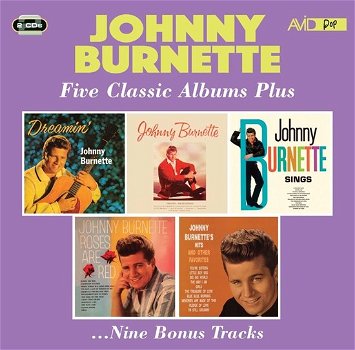Johnny Burnette - Five Classic Albums Plus (2 CD) Nieuw/Gesealed - 0