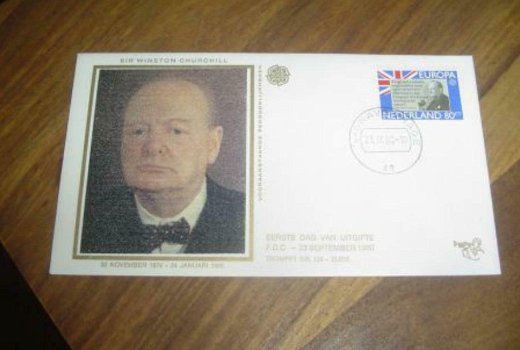 Fdc Sir Winston Churchill(zijde) - 0