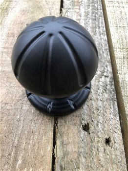 zwarte deurknop met rozet - 2