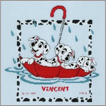 Borduurpakket 101 DALMATIER DISNEY NIEUW ! - 0