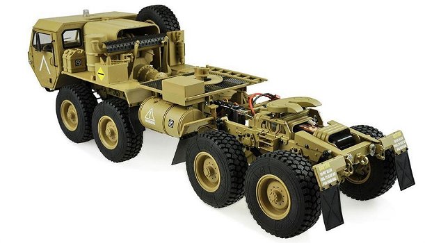 Radiografisch bestuurbare U.S. Militär Truck 8x8 1:12 trekvoertuig zandkleur 22390 - 5