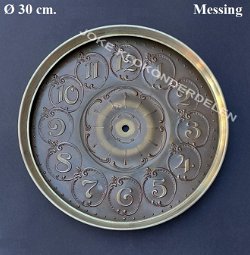= Wijzerplaat = staande klok = oud =48141