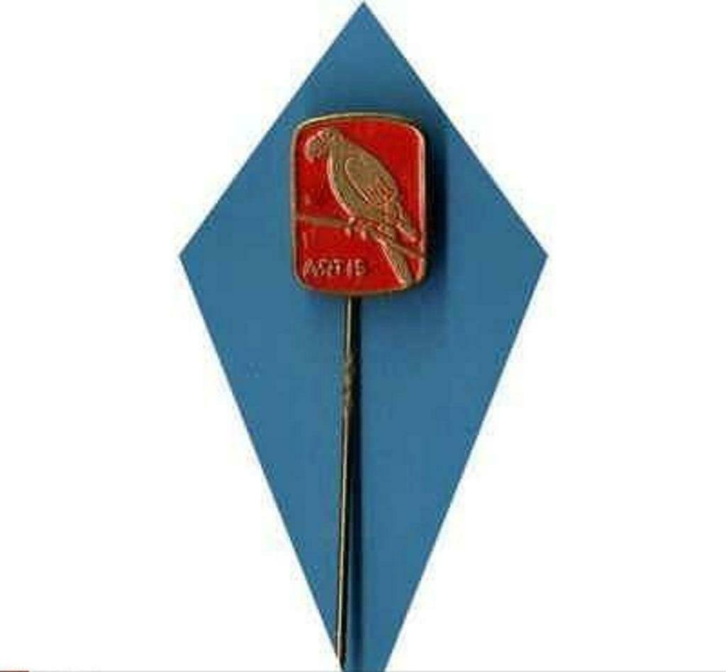 Speldje artis rood(papegaai) - nr. 1