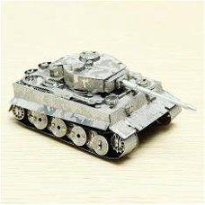 Metalen bouwpakket Tiger Tank DIY 3D Laser Cut