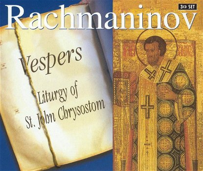 Valery Polyansky - Sergey Rachmaninov – Vespers / Liturgy Of St. John Chrysostom (3 CD) Nieuw - 0