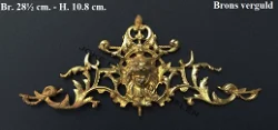 = Ornament =brons verguld = 48079