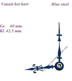 = Franse pendule wijzers = Fleur de Lys = 35837