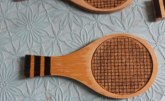 Onderzetters tennis rackets - 4