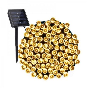 100 LED KERSTVERLICHTING USB oplaadbaar of zonne energie - 2