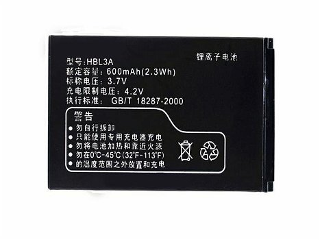 Battery for HUAWEI 3.7V 600mAh/2.3WH Smartphone Batteries - 0