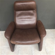 Fraaie vintage de sede lederen fauteuil