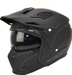 HELM MT STREETFIGHTER MAAT L MOTOR/BROMMER ZWART NIEUW