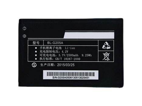 New Battery Smartphone Batteries GIONEE 3.7V 2500mAh/9.25WH - 0