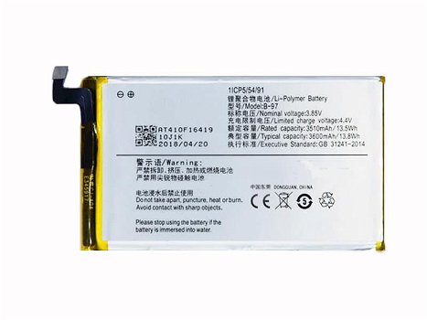 3.85V 3600mAh/13.8WH Smartphone Batteries for VIVO B-97 - 0