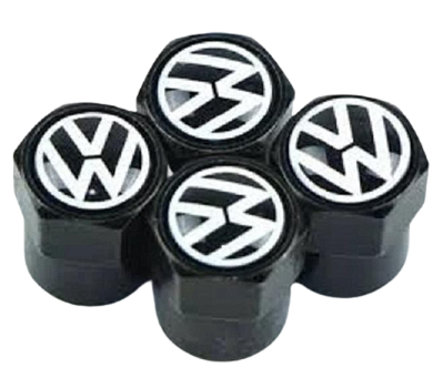Auto ventieldopjes met VW logo. - 1