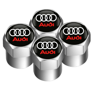 Auto ventieldopjes met Audi logo - 0