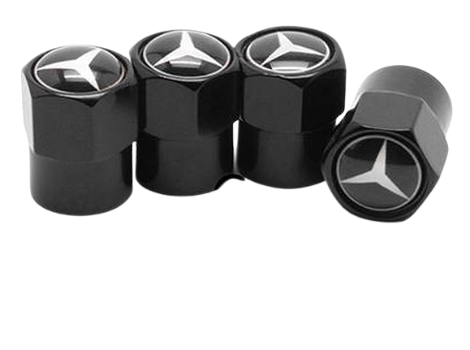 Auto ventieldopjes met Mercedes logo. - 0