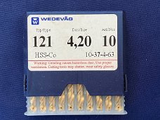 HSS-Co spiraalboren - Type 121 - Dim 4,20 - 10 stuks