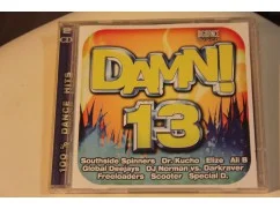 232e - 2cds - damn 13 - 100% dance hits - 36 nrs - nr. 1