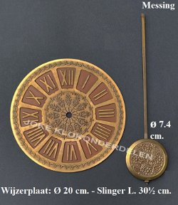 = Wijzerplaat + slinger = 48209