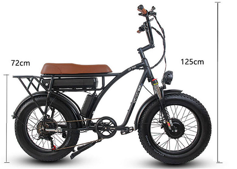 GOGOBEST GF750 Electric Bicycle 1000W*2 Dual Motors 48V - 0