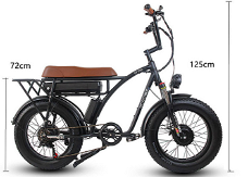 GOGOBEST GF750 Electric Bicycle 1000W*2 Dual Motors 48V