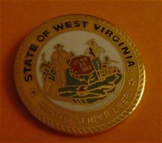 Emaille pin State of West Virginia