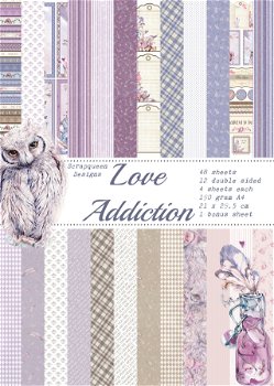 printables Love Addiction paper set - 0