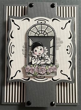 Pierrot bij het venster (vouwkaart) - 1