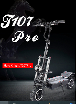 Halo Knight T107 Pro Electric Scooter 11'' Off-road Tire 3000W - 0