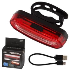 Oplaadbaar LED achterlicht met USB aansluiting 