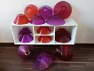 16 glazen lampenkappen in rood en paars - 0 - Thumbnail