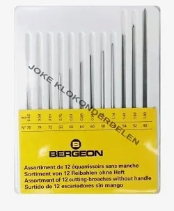 = Bergeon ruimers zonder heft = 12 stuks =40617