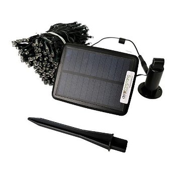 Kerst LED LICHTSNOER 200 LAMPJES SOLAR MET USB - 1