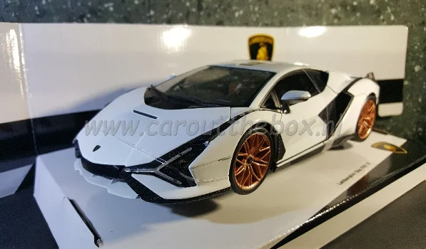 Lamborghini Sián FKP 37 wit 1:18 Bburago - 1