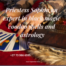 Banishing and removal of black magic curses, hexes, spells and voodoo by the high Priestess