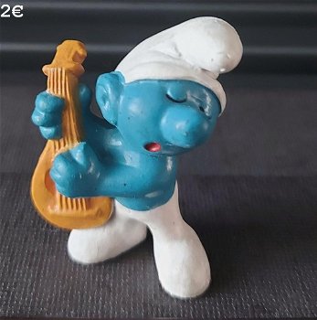 20013 smurf met mandoline - 0