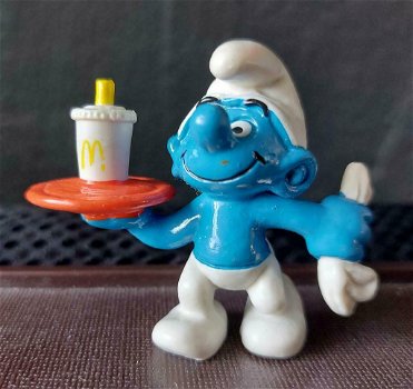 Vintage: 4 mc donalds smurfen uit 1997 - 4