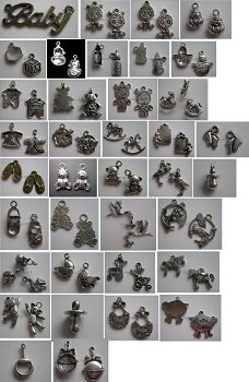 ruim 2500 verschillende soorten charms van tibetaans zilver - 4