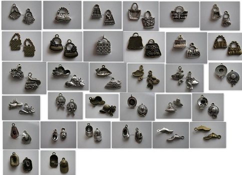 ruim 2500 verschillende soorten charms van tibetaans zilver - 5