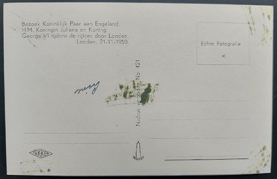 Bezoek koninklijk paar aan engeland H.M. Koningin Juliana en Koning GeorgeVI - 1