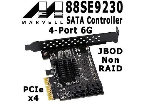 ASMedia ASM1061 SATA eSATA PCI-e Controller | 6G | HDD | SSD - 6