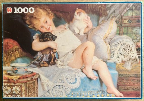 Jumbo Collection Puzzel Émile Munier Speelkameraadjes – Legpuzzel – 1000 stukjes - 0