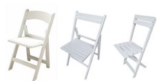 Weddingchair witte Klapstoel resinchair trouwstoel