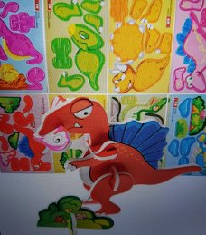 Dinosaurussen 3 D puzzels 
